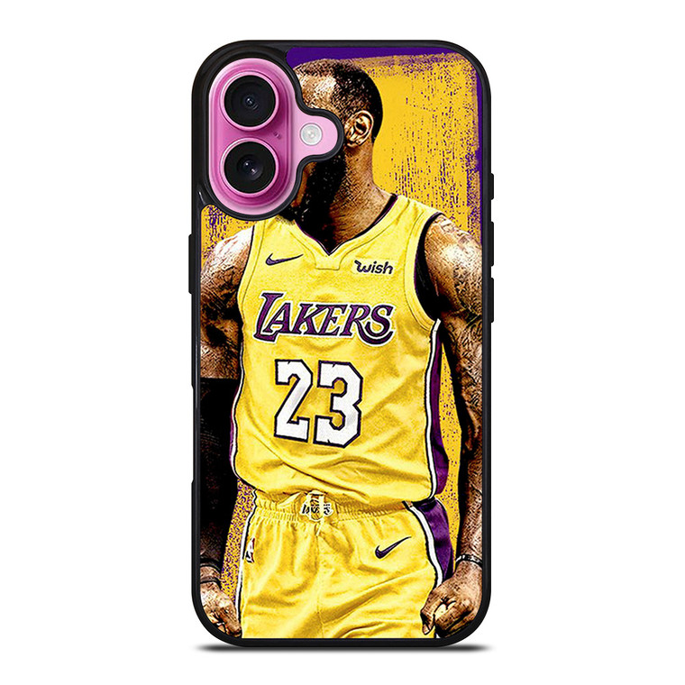 LEBRON JAMES LA LAKERS ART iPhone 16 Plus Case Cover